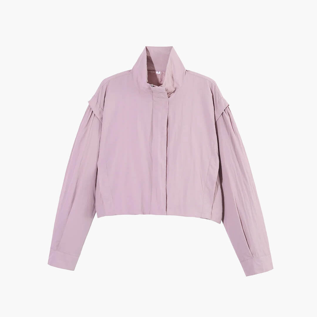 ZEYA - Roxana High Collar Cropped Jacket