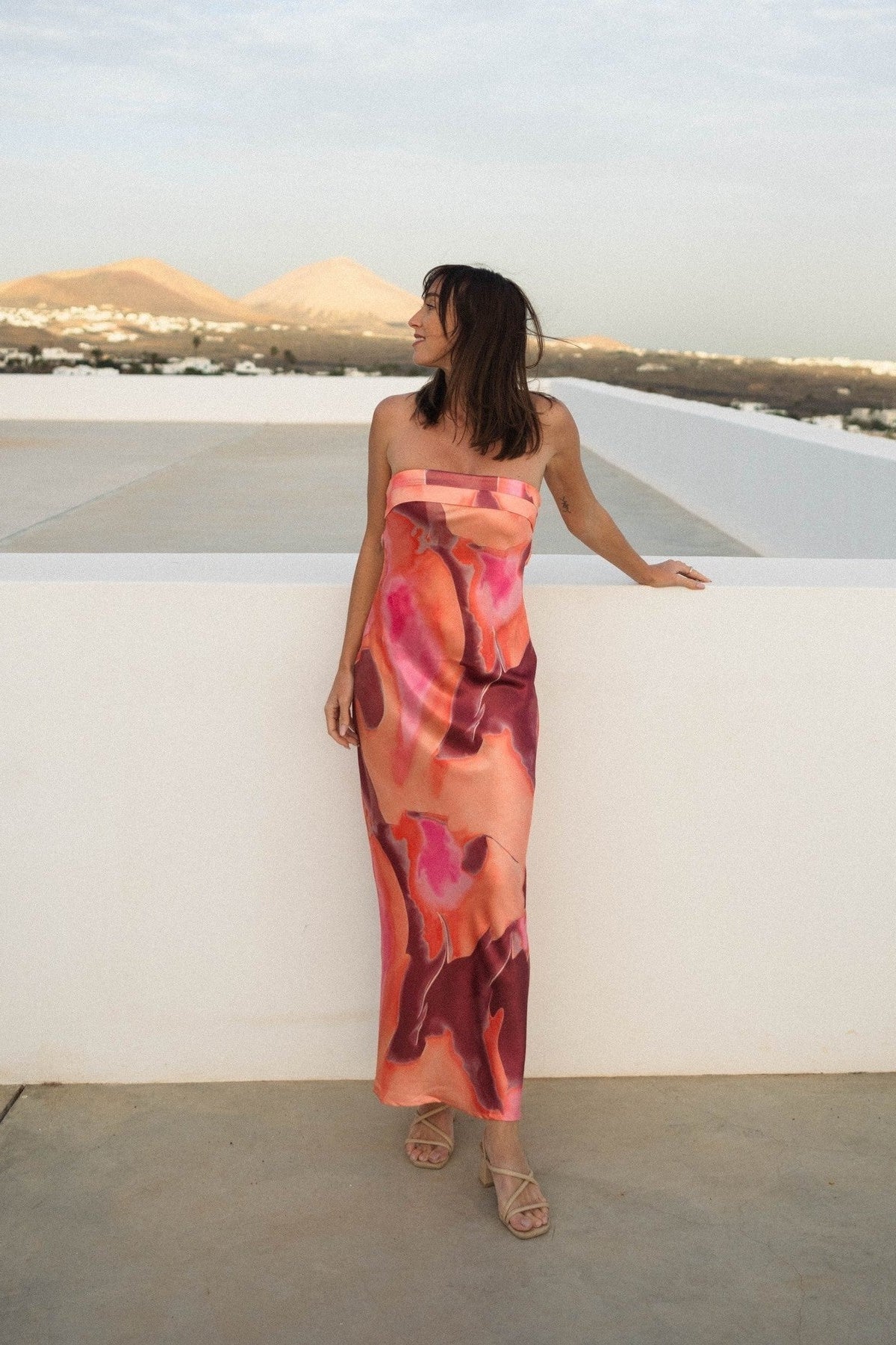 ZEYA - Salma Floral Strapless Maxi Dress