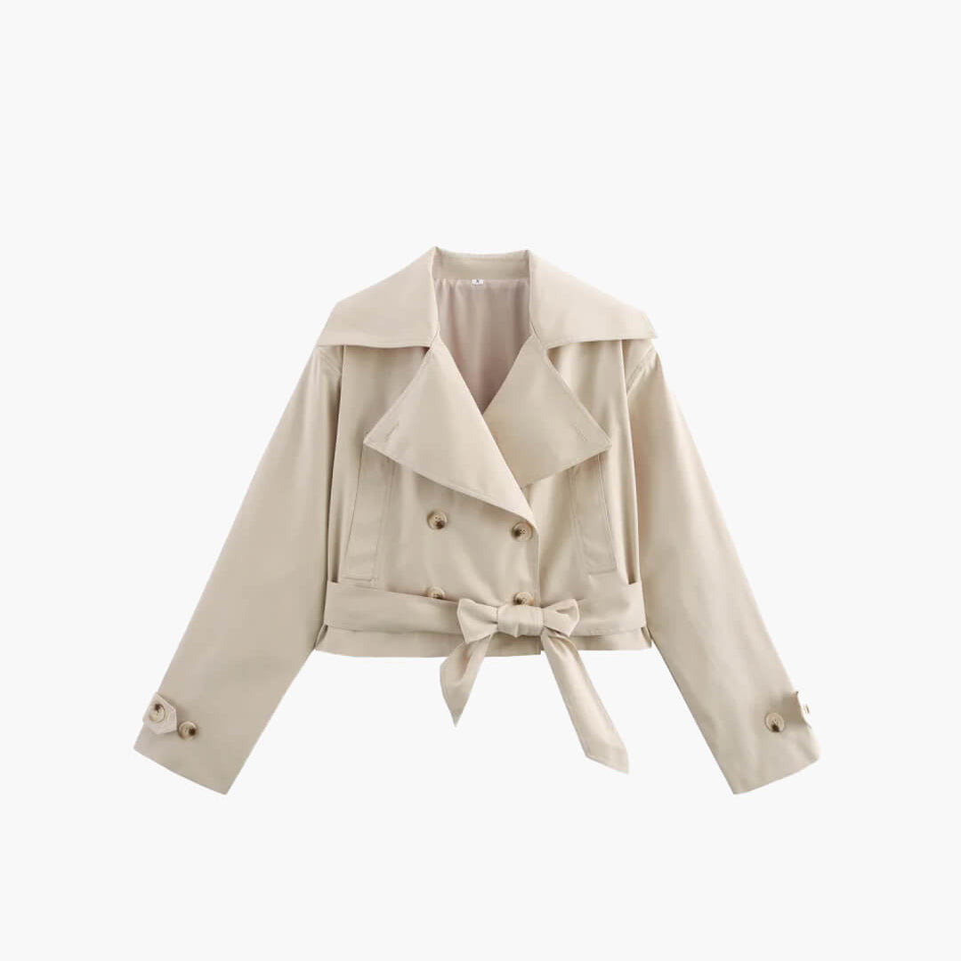 ZEYA - Sara Cropped Trench Coat