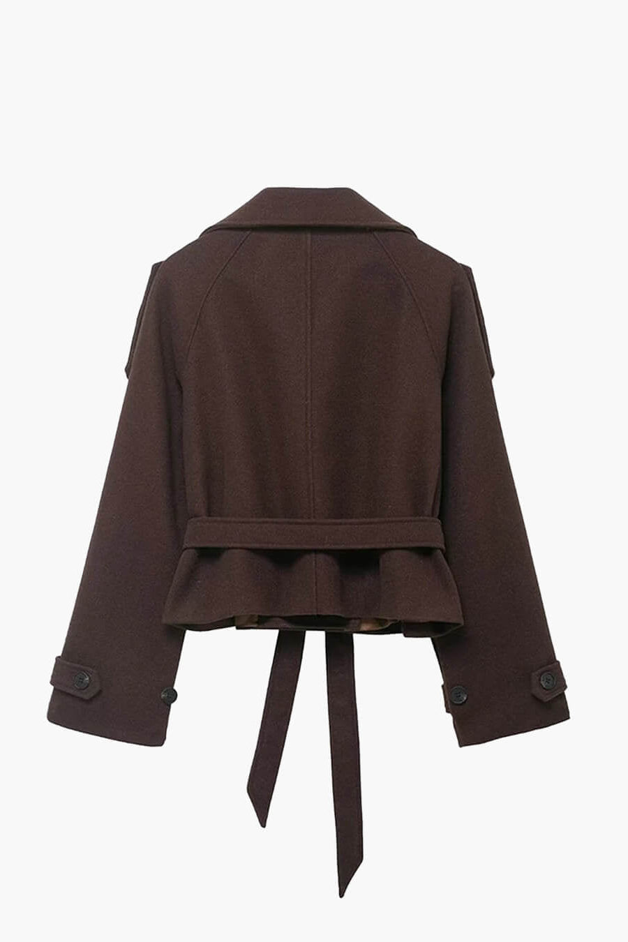 ZEYA - Sophia Stand Collar Short Trench Coat
