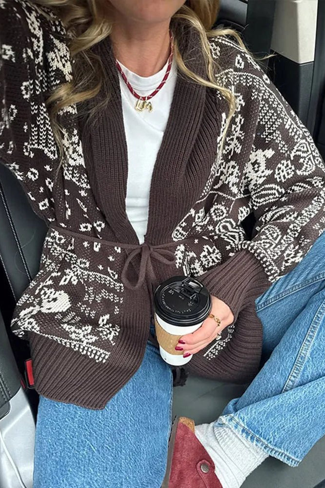 ZEYA - Valerie Jacquard Knit Cardigan