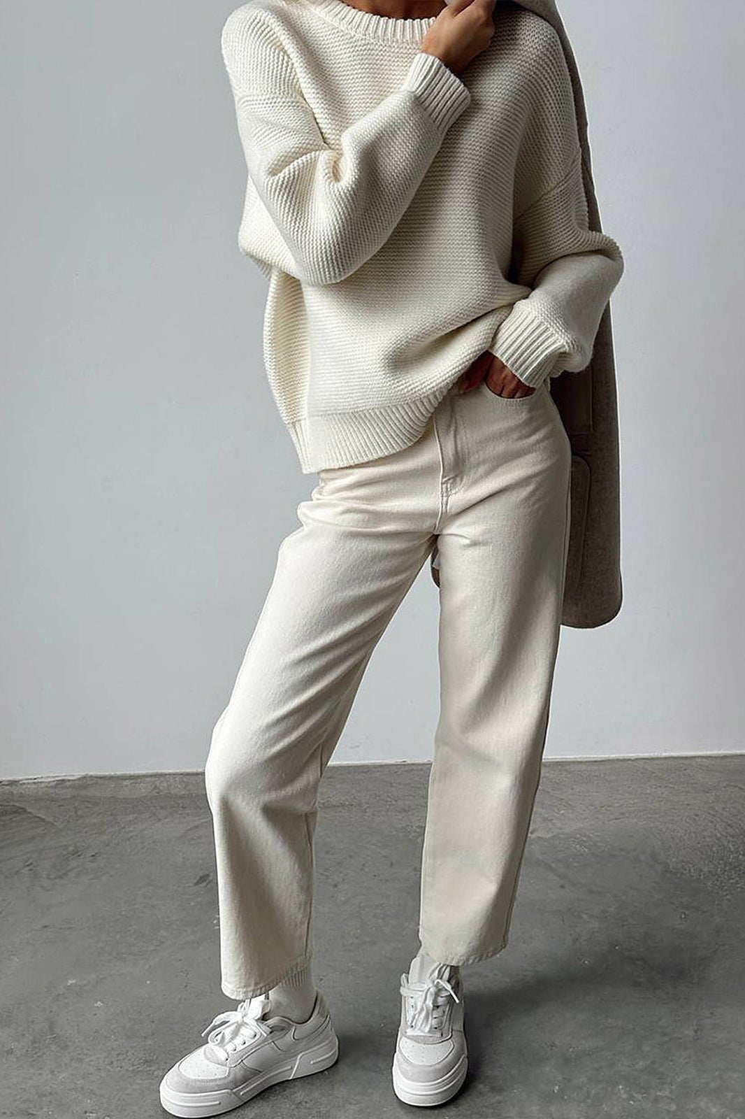 ZEYA - Via Creme Knit Sweater