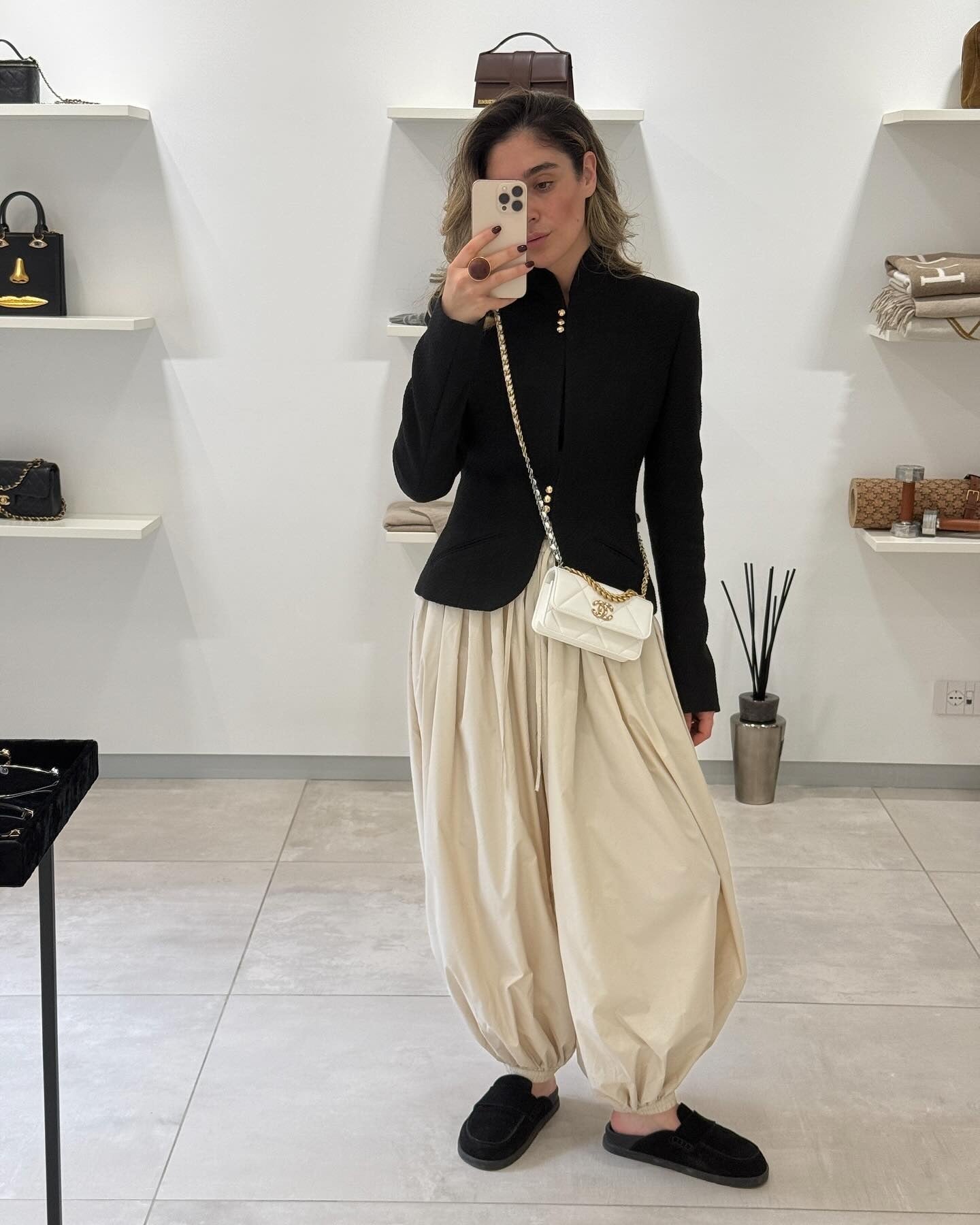 Pantalon ballon taille haute Kristen