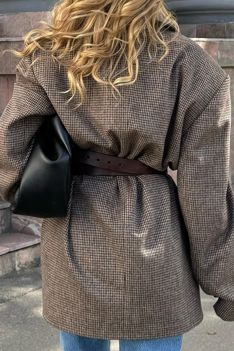Manteau en tweed structuré Amy