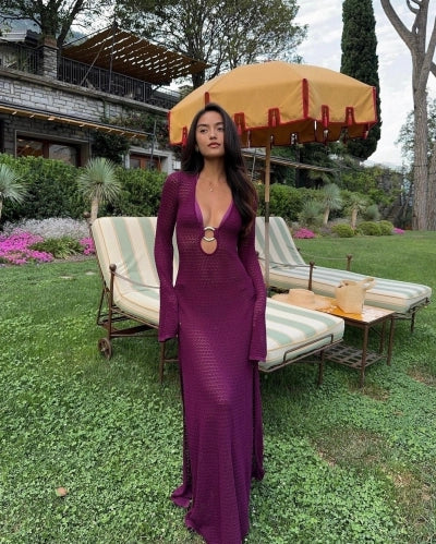 Courtney robe de plage tricotée ajustée