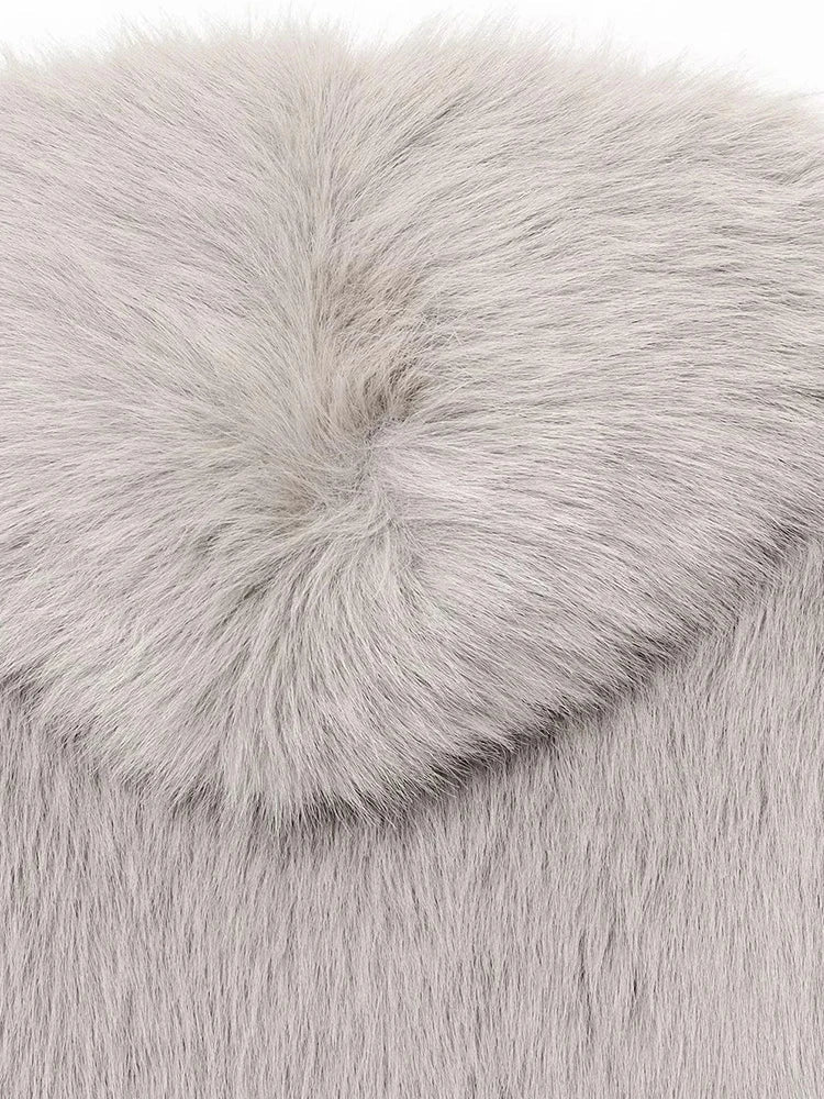 Rebecca Faux Fur Hooded Jacket