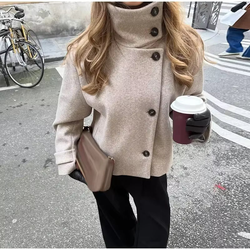 Veste Alice à col montant avec poches