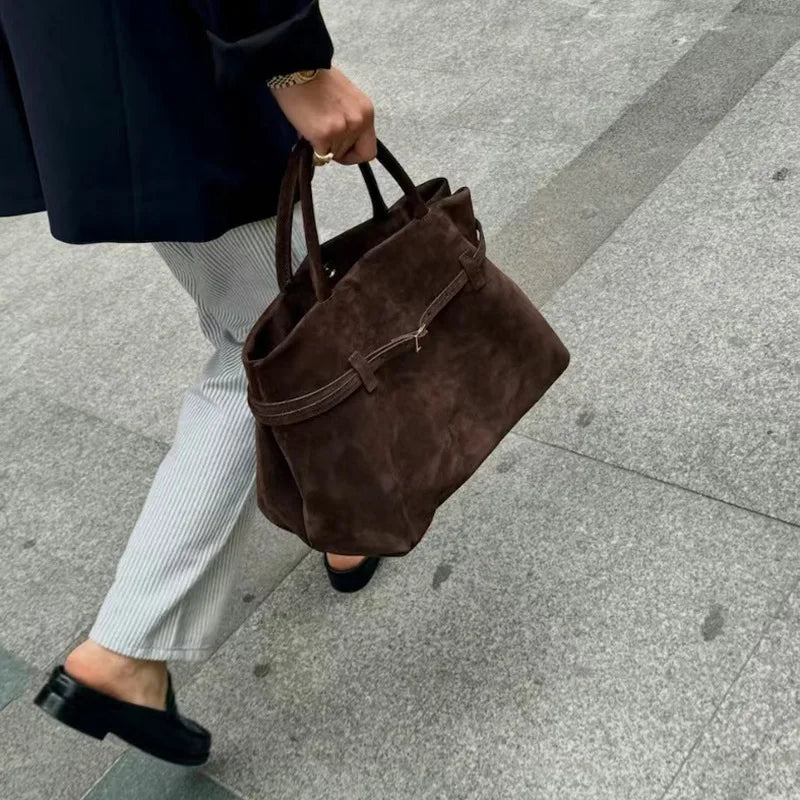 Ava Sac Cabas Velours Glacé