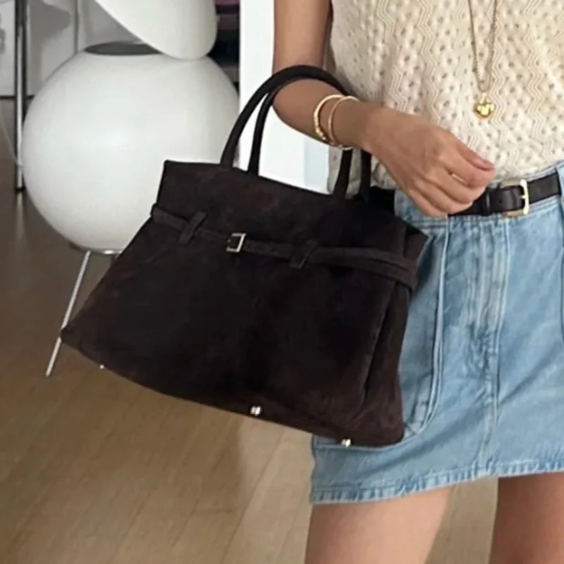 Ava Sac Cabas Velours Glacé