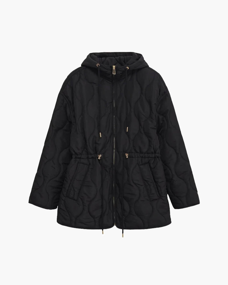 Veste matelassée à capuche Abbie avec cordon de serrage
