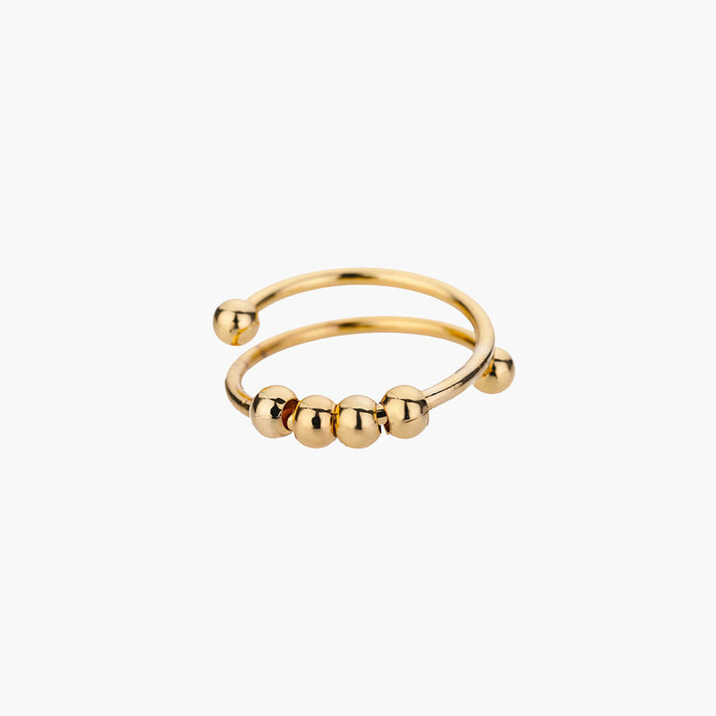 ZEYA Blair Anxiety Spinner Ring in Gold