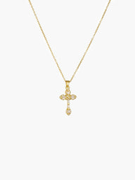 Collier Pendentif Croix en Zircon Lucy