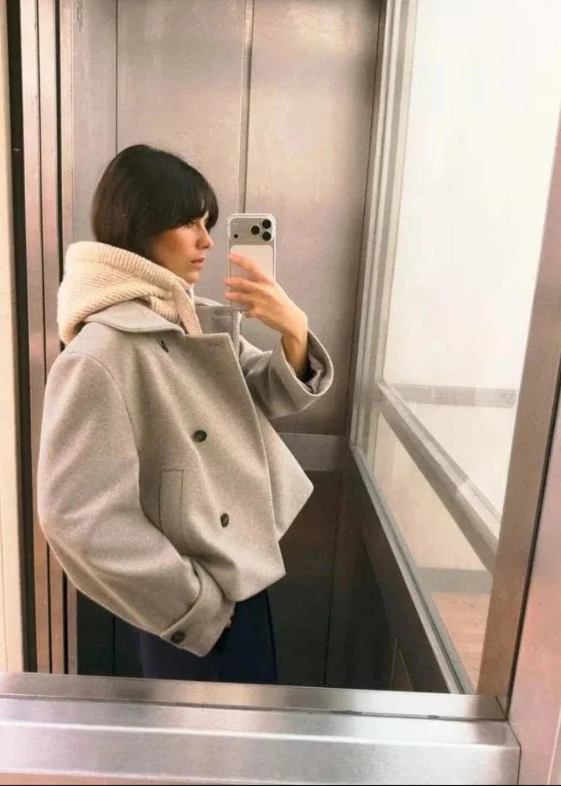 Veste Alice à col montant avec poches