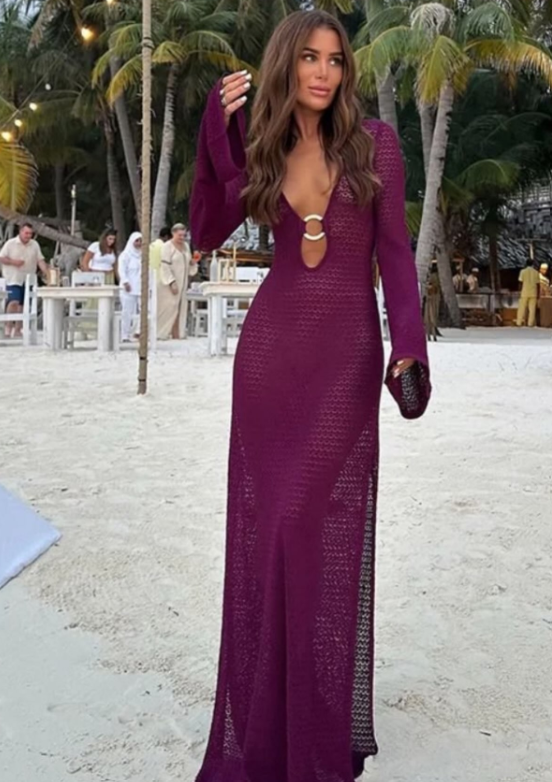 Courtney robe de plage tricotée ajustée