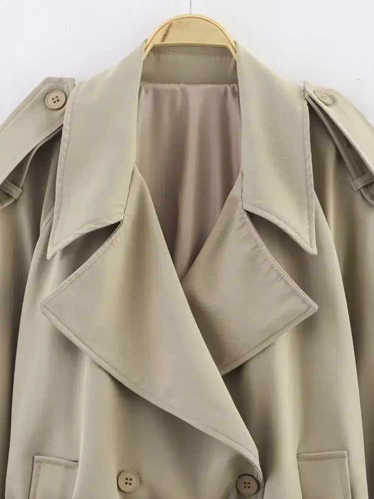 Trench-coat ceinturé oversize Fabienne