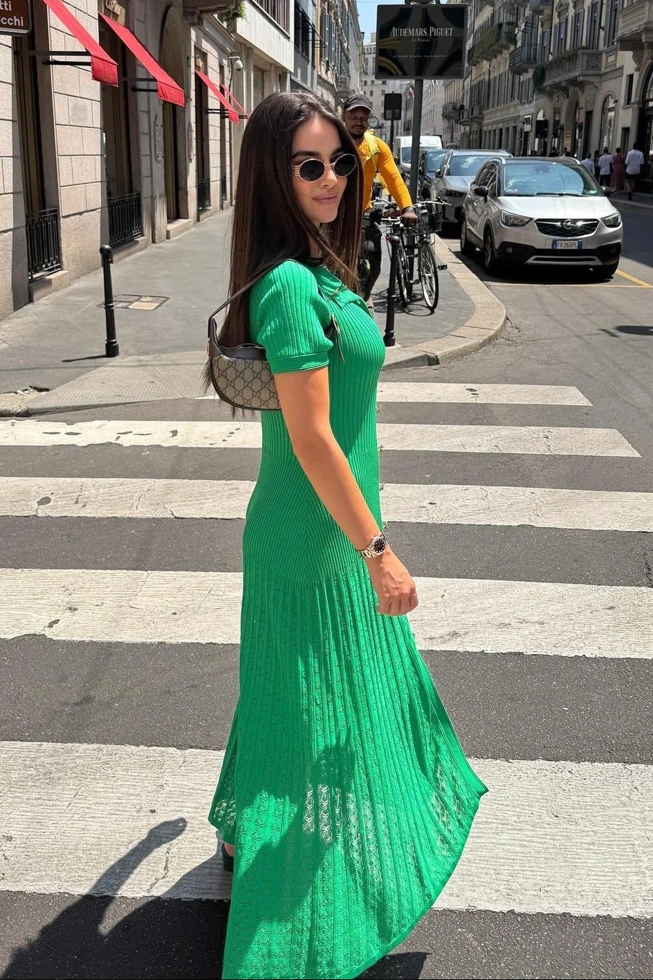 Sophia robe maxi polo côtelée