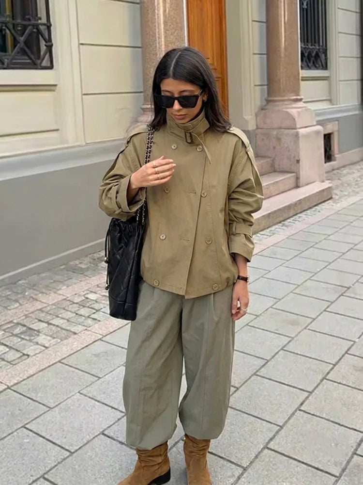 Trench-coat court utilitaire Rachel