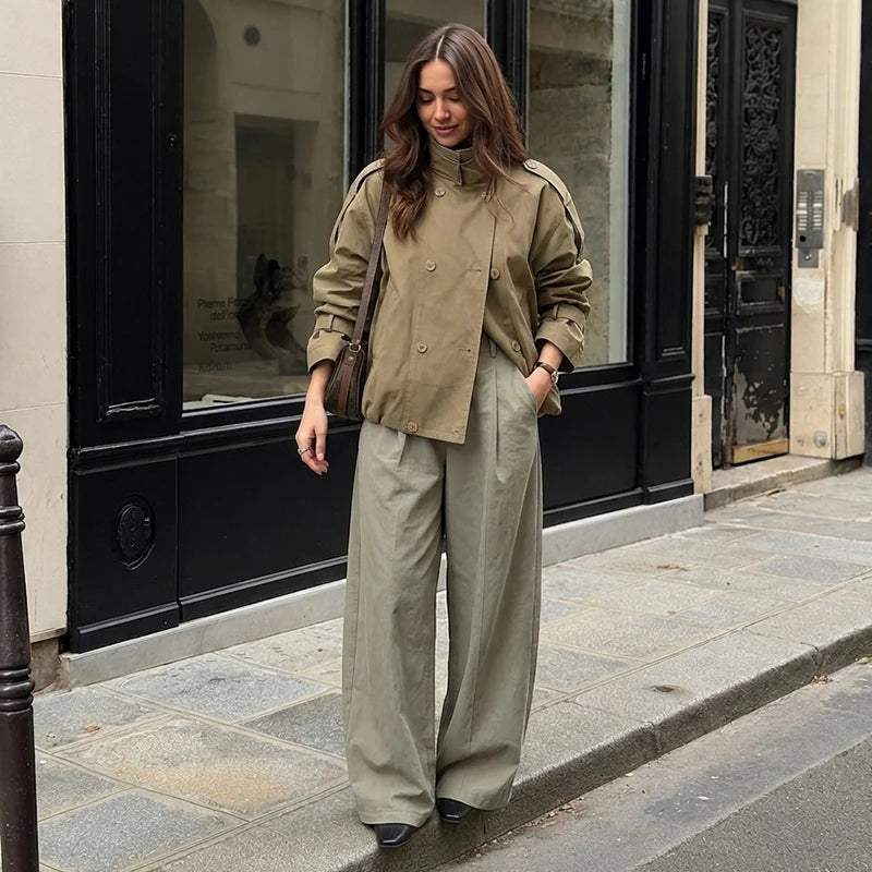 Trench-coat court utilitaire Rachel