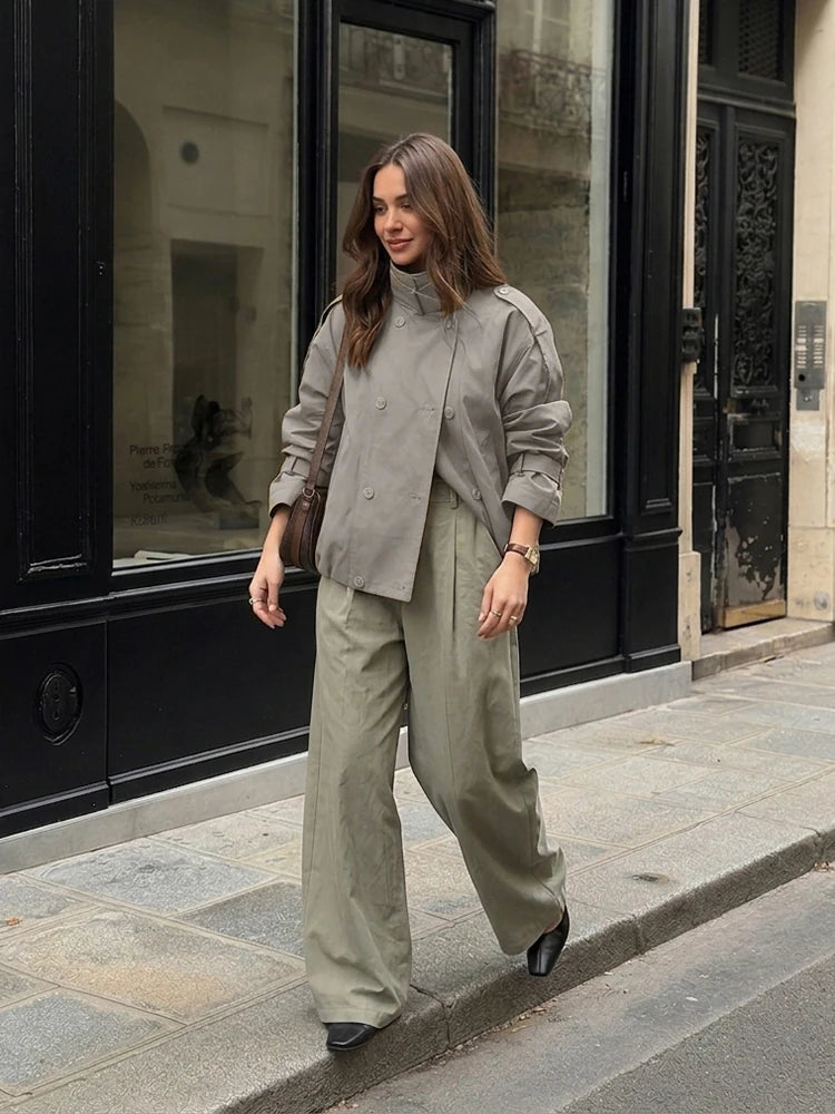 Trench-coat court utilitaire Rachel
