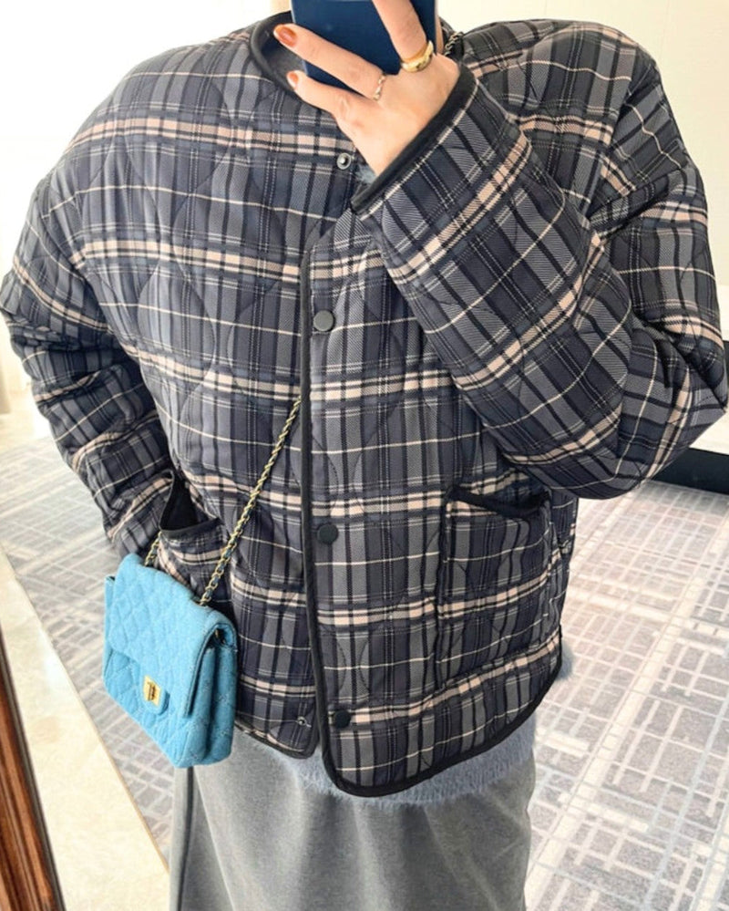 Veste matelassée à carreaux Jessica