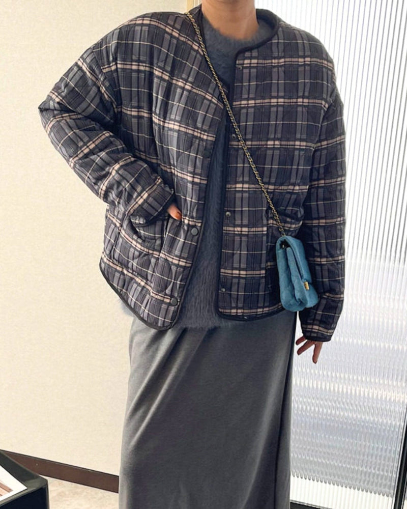 Veste matelassée à carreaux Jessica