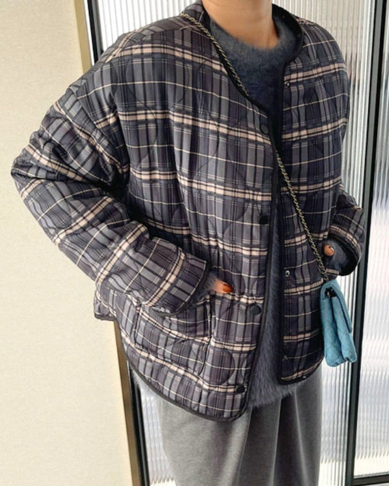 Veste matelassée à carreaux Jessica