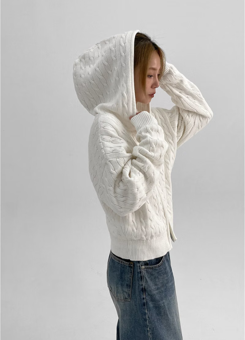 Gilet en maille zippé à col montant Melanie