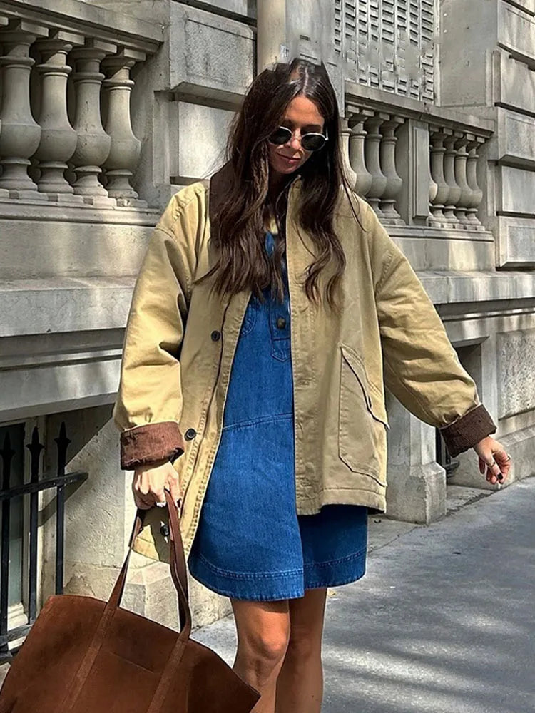 Veste utilitaire vintage en toile Fiona