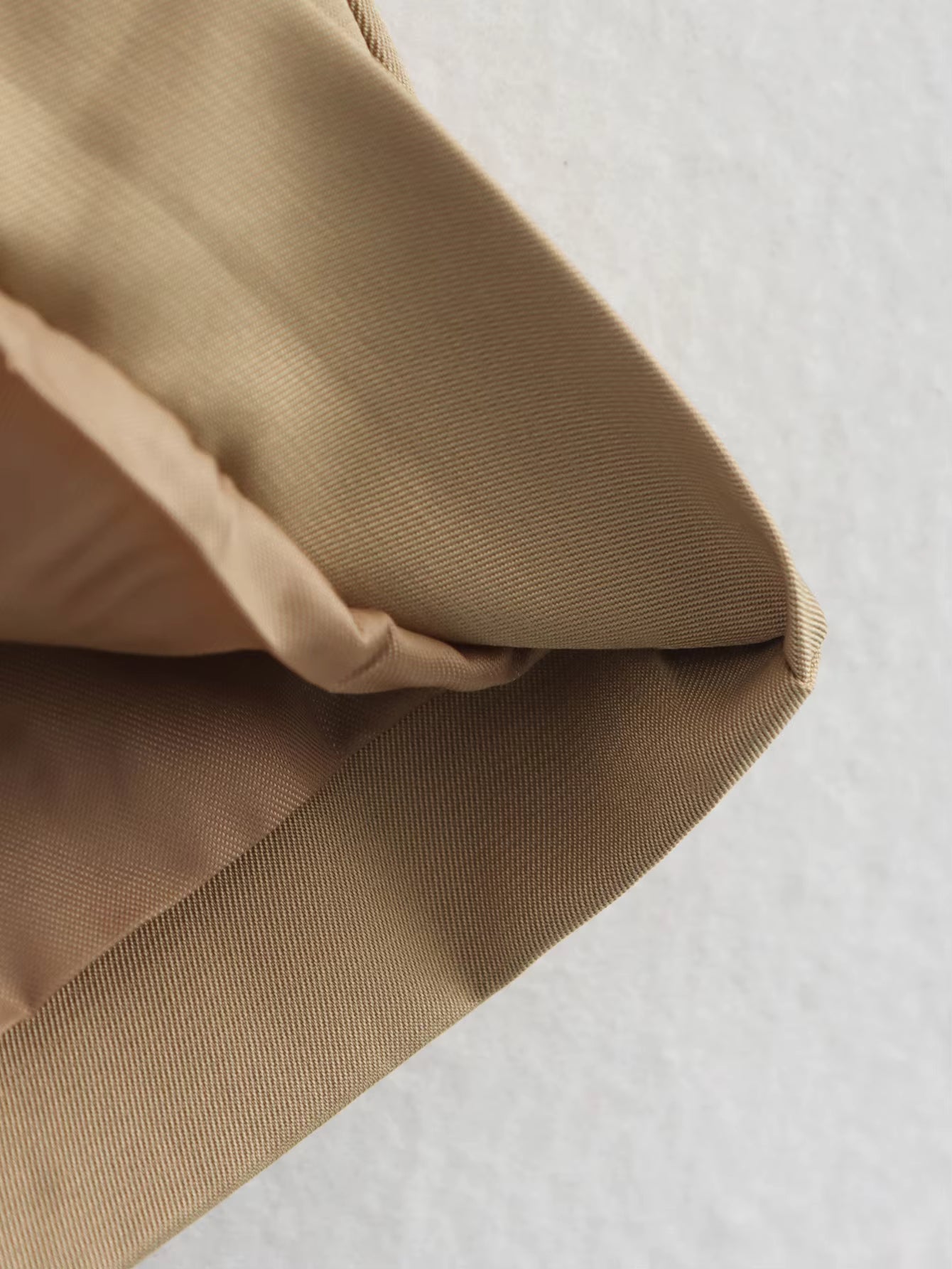 Trench-coat beige à double boutonnage Audrey
