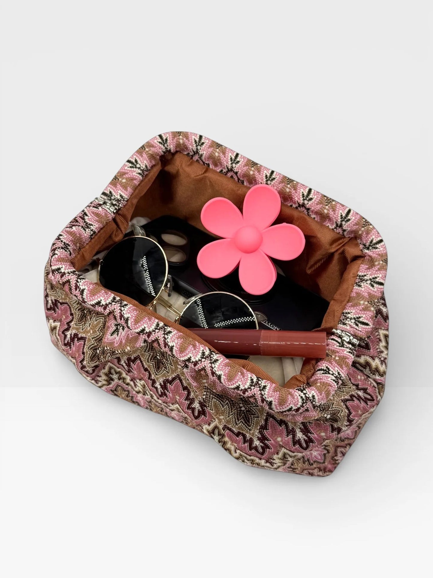 Pochette plissée Jacquard Sophia