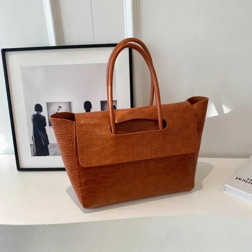 Amelia Tote embossé cuir