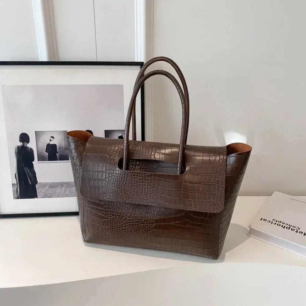 Amelia Tote embossé cuir