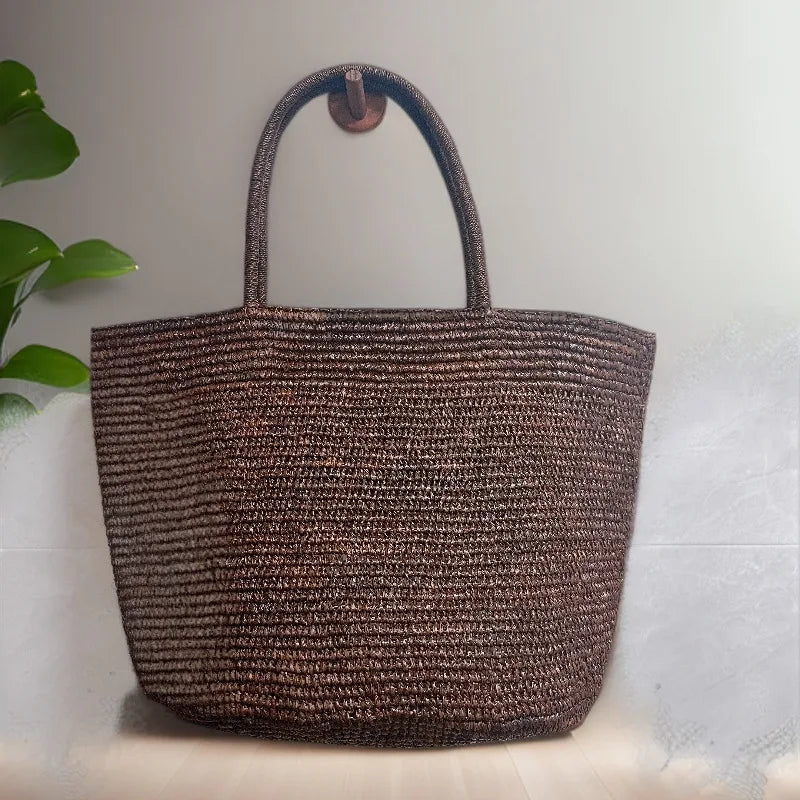 Vivienne sac cabas en rotin tressé à la main