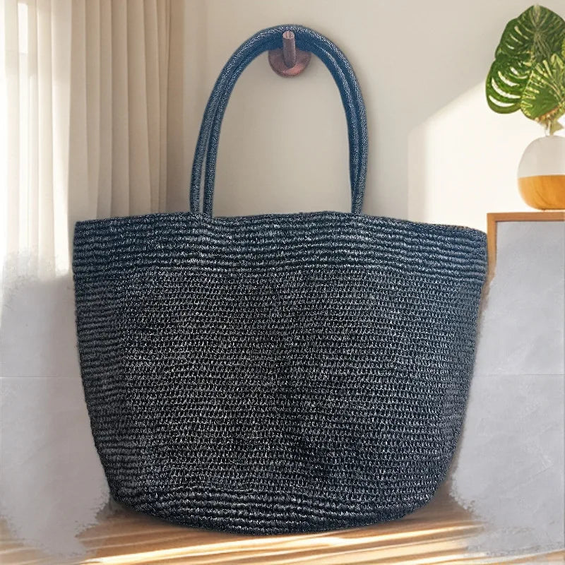 Vivienne sac cabas en rotin tressé à la main