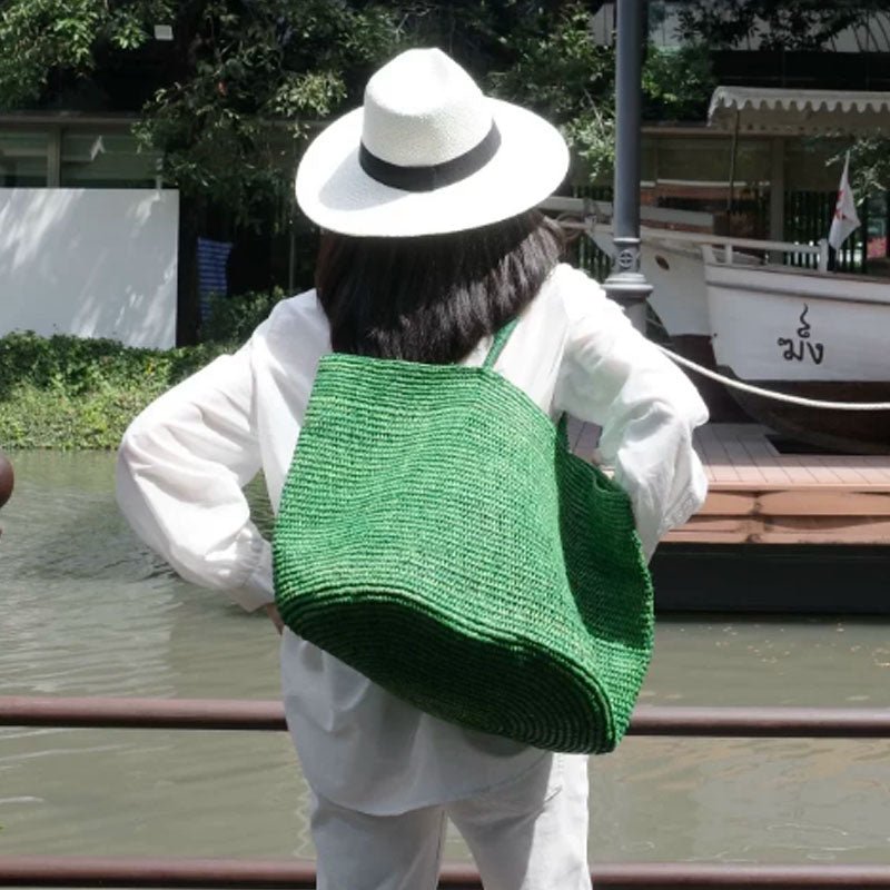 Vivienne sac cabas en rotin tressé à la main