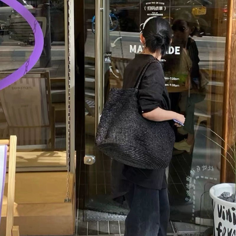 Vivienne sac cabas en rotin tressé à la main