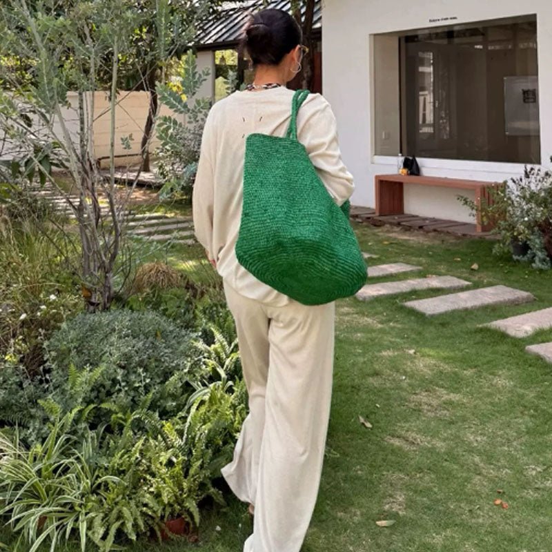 Vivienne sac cabas en rotin tressé à la main