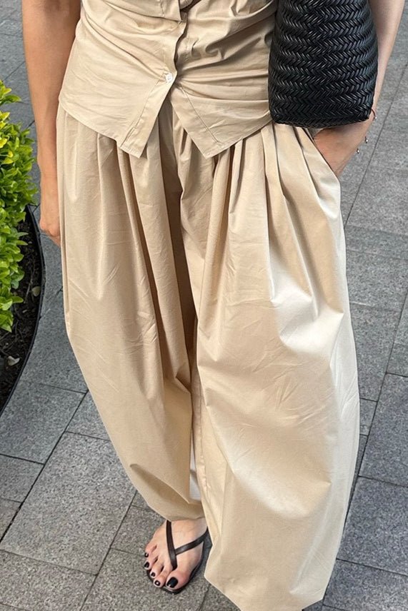 Pantalon baggy Fenella à taille élastique