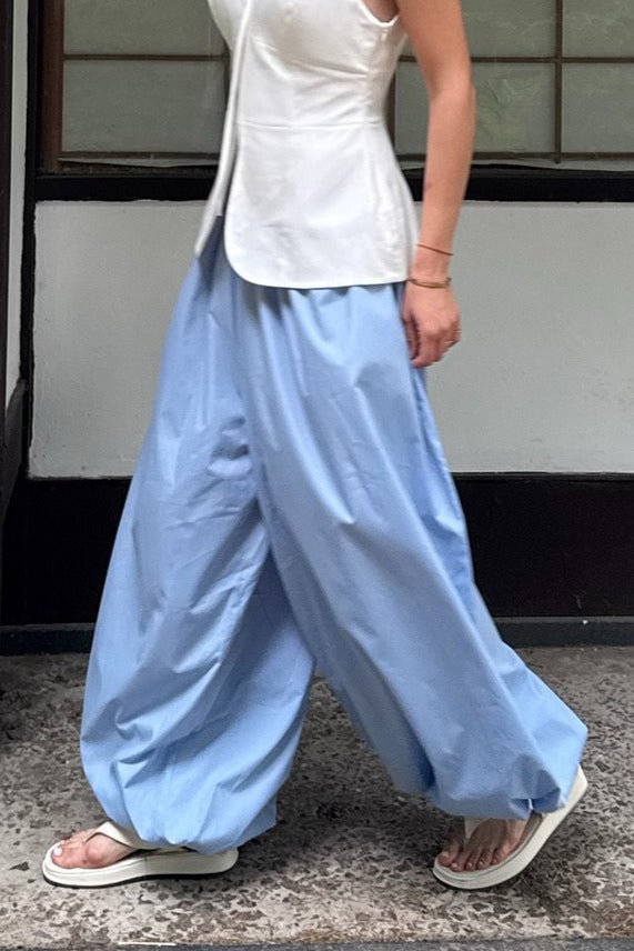 Pantalon baggy Fenella à taille élastique