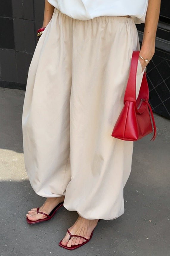 Pantalon baggy Fenella à taille élastique