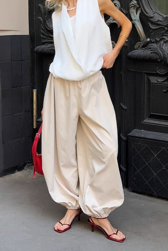 Pantalon baggy Fenella à taille élastique