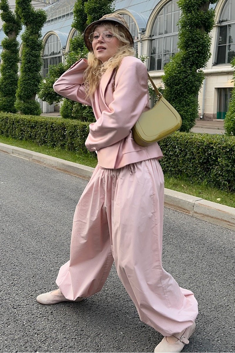 Pantalon baggy Fenella à taille élastique