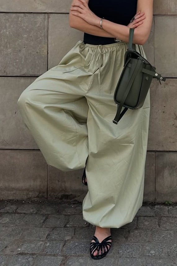Pantalon baggy Fenella à taille élastique