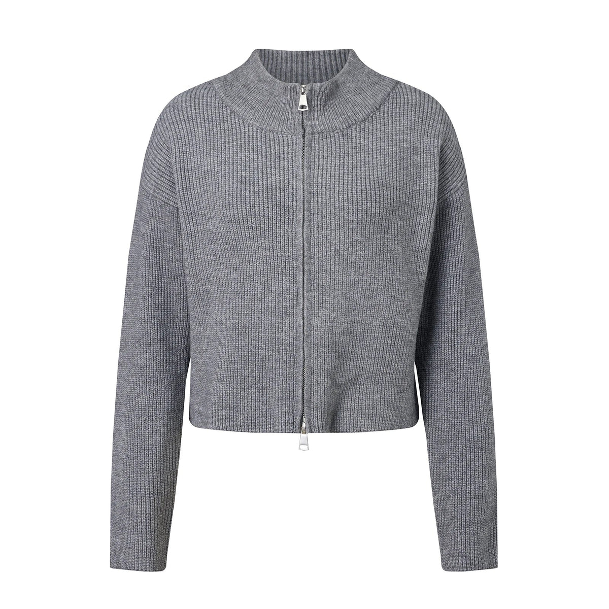 Cardigan en maille Amy à double fermeture éclair