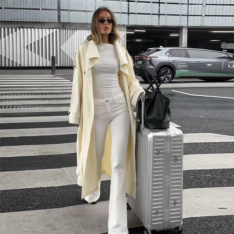 Trench-coat long Lucy avec ceinture