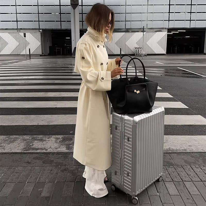 Trench-coat long Lucy avec ceinture