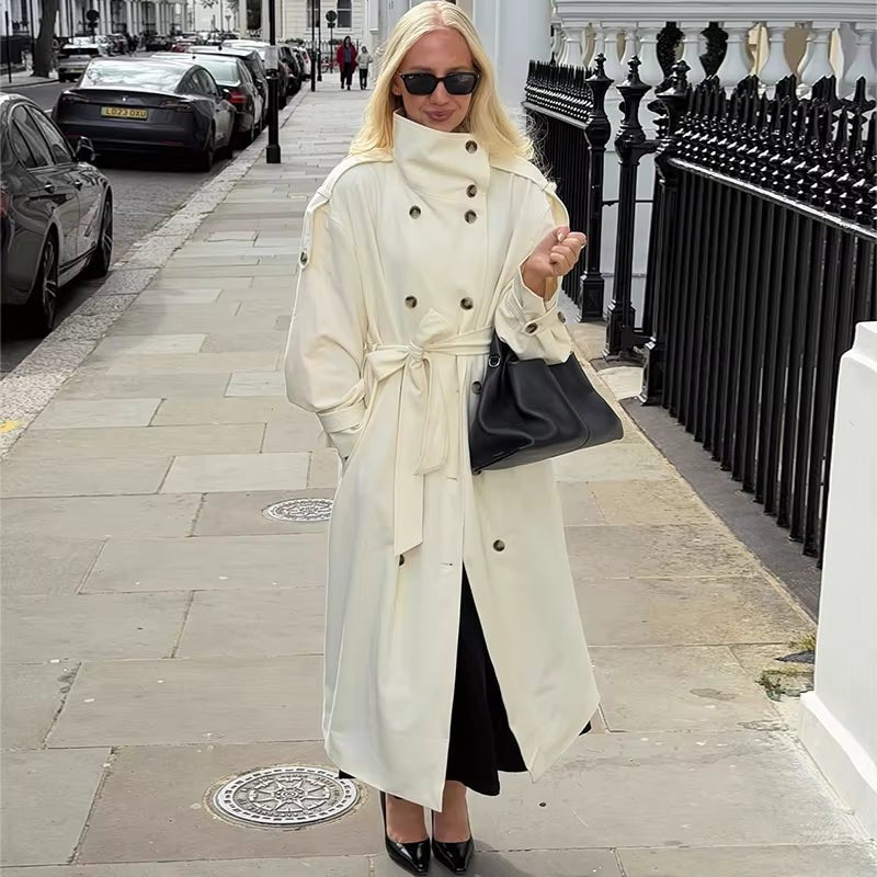 Trench-coat long Lucy avec ceinture