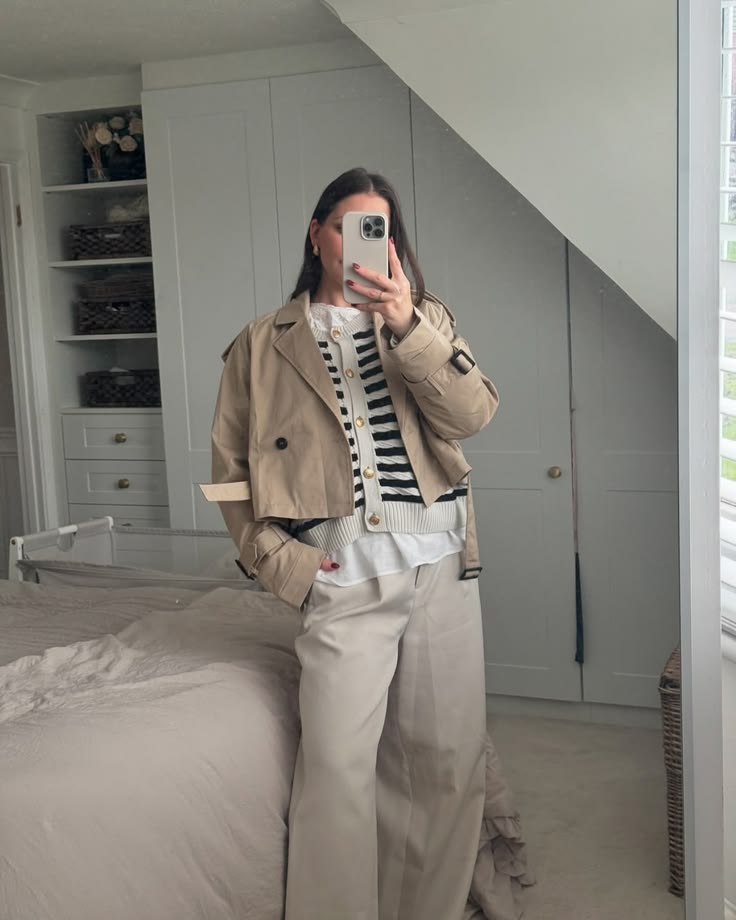 Trench Carla court croisé