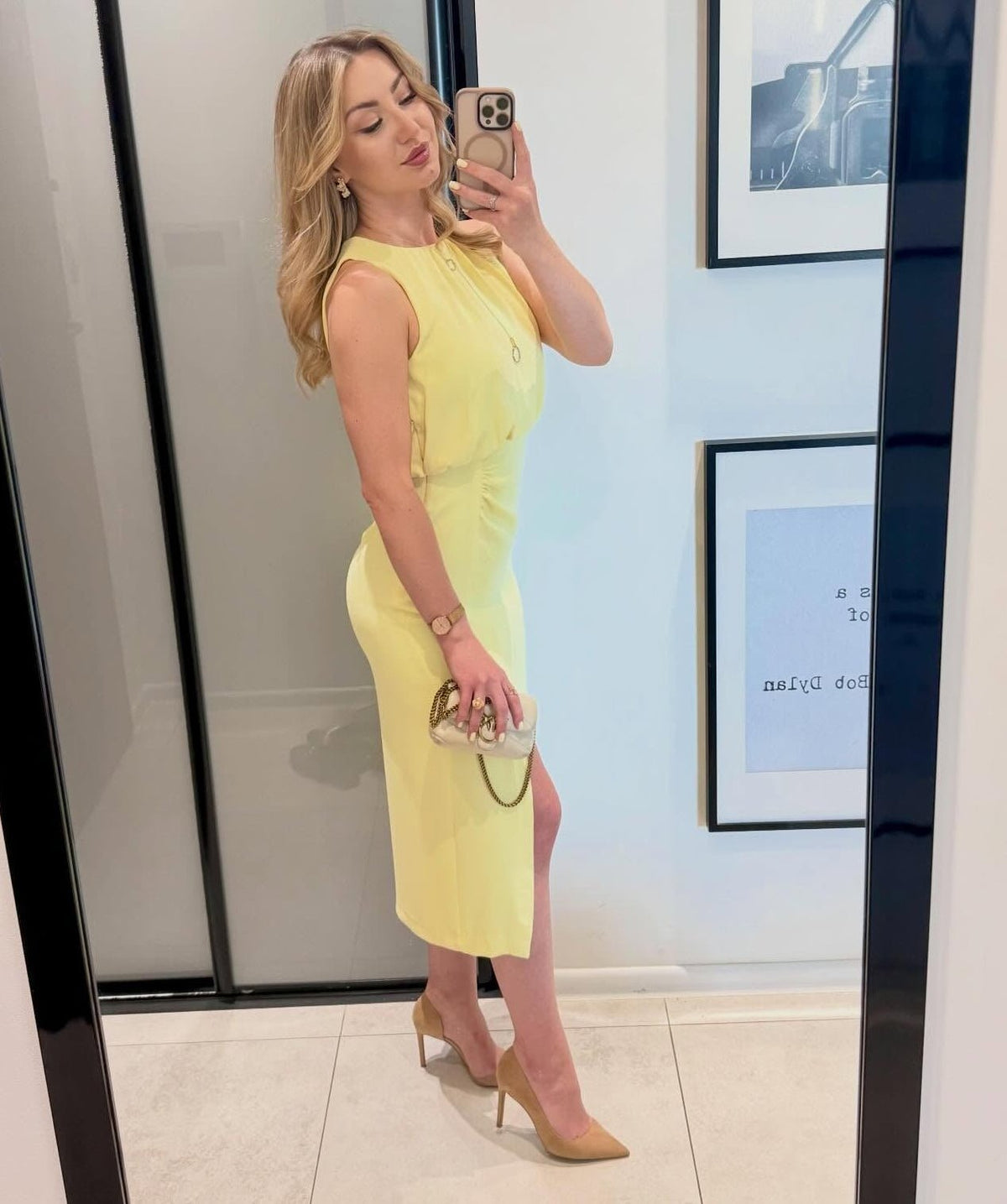 Robe midi sans manches Julie