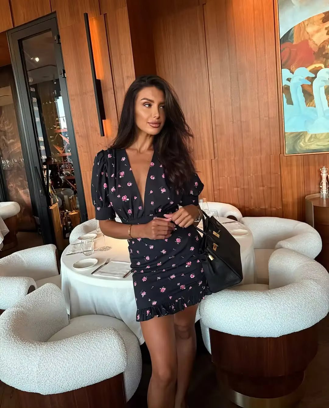 Robe courte fleurie Natasha